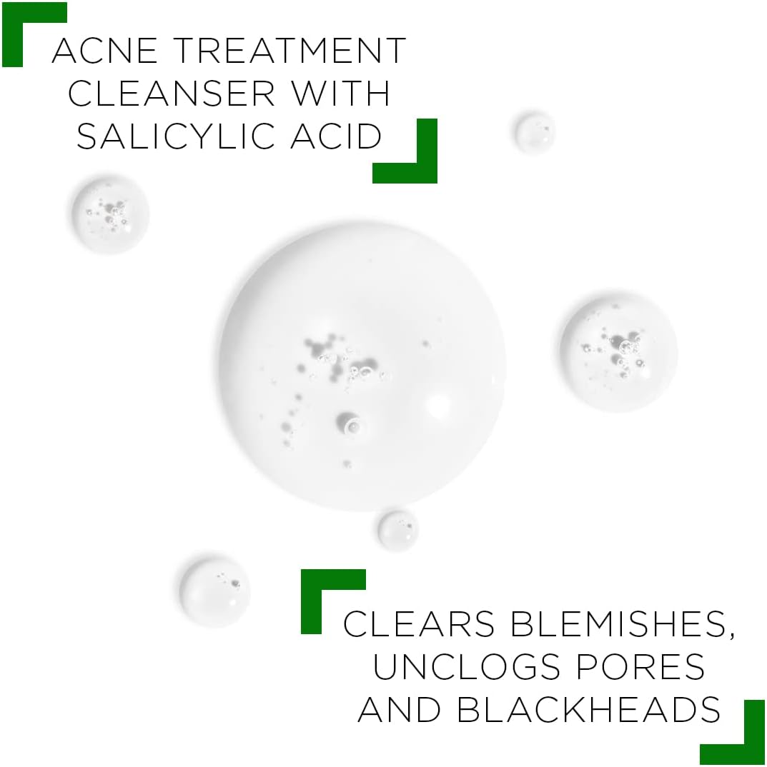 VICHY Normaderm Acne Face Wash – Salicylic Cleanser for Oily Skin