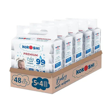 Kokoshi Premium, 960 Wet Baby Wipes