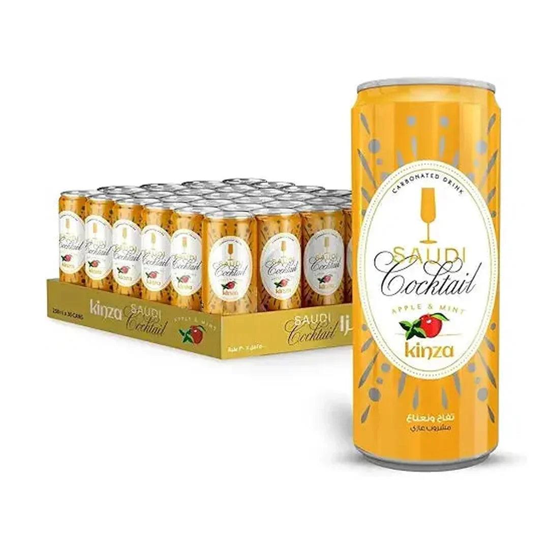 Kinza Saudi Cocktail Apple Mint Sparkling Drink 30x 250ml
