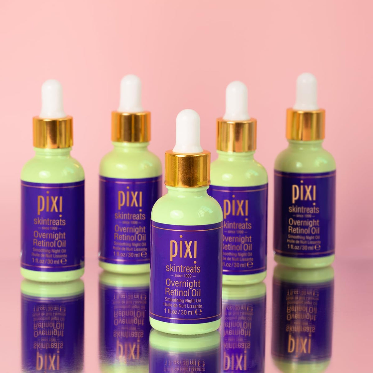 Pixi Beauty Overnight Retinol Oil | Smoothing Night Oil | Peptides Help Firm & Revitalize Skin | Improves Appearance of Fine Lines | 1.01 Fl Oz