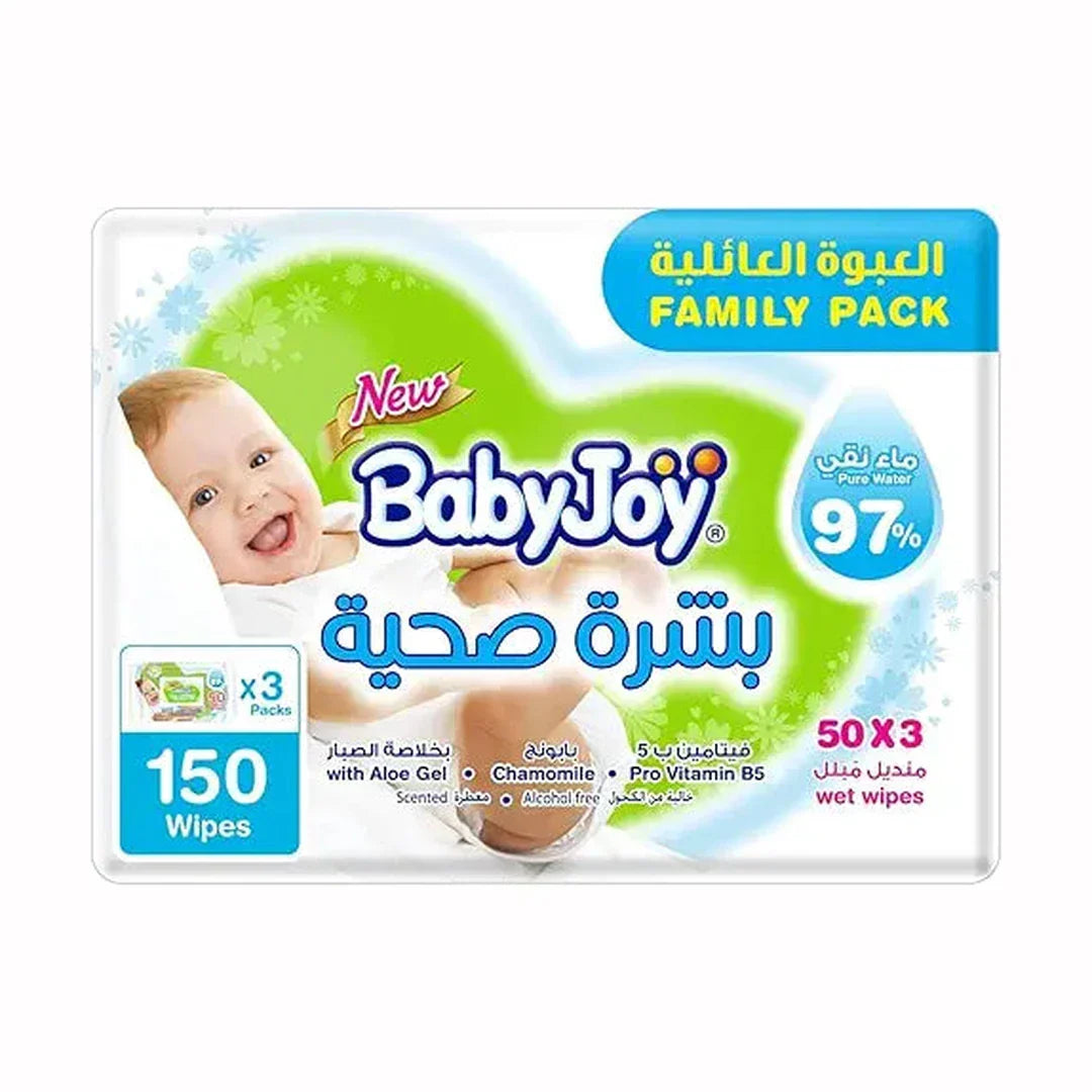 Babyjoy Healthy Skin, 3X50, 150 Baby Wet Wipes