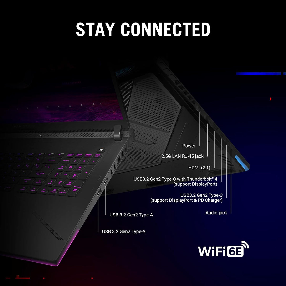 ASUS ROG Strix Scar 18 (2023) Gaming Laptop, 18” Nebula Display 16:10 QHD 240Hz/3ms, GeForce RTX 4090, Intel Core i9-13980HX, 32GB DDR5, 2TB PCIe SSD, Wi-Fi 6E, Windows 11 Pro, G834JY-XS97,Black