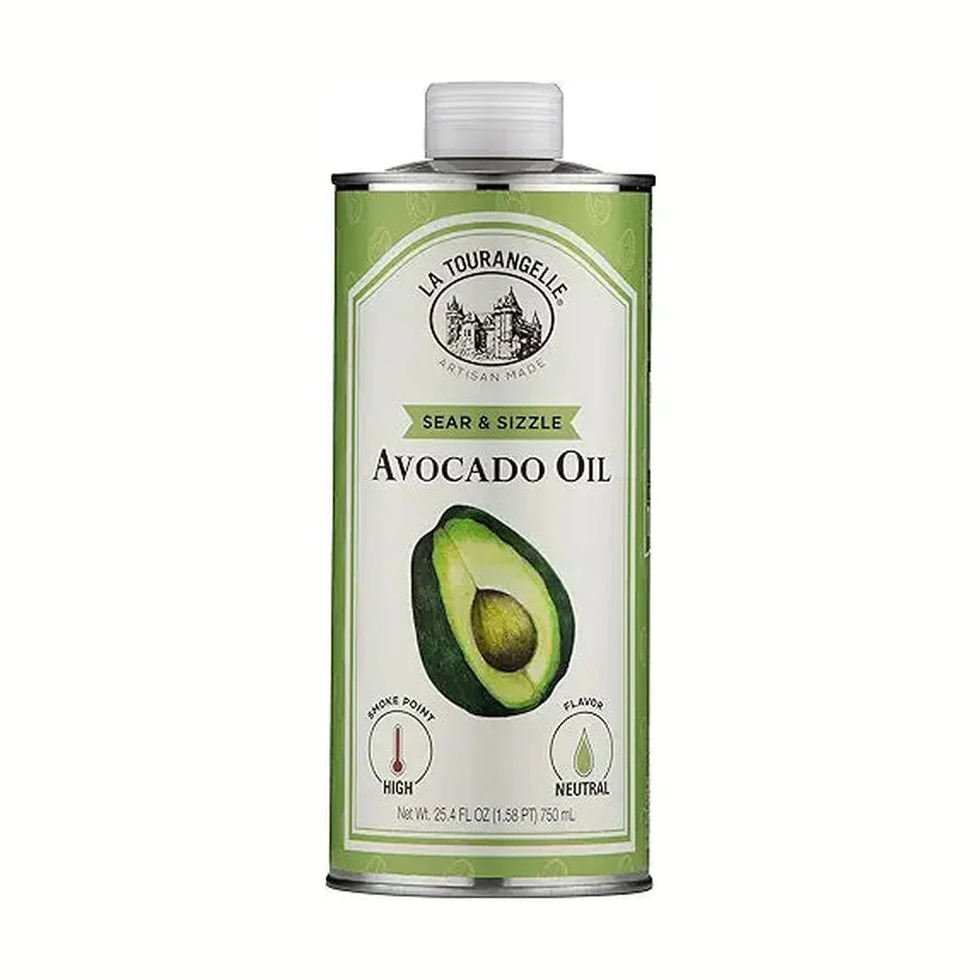 La Tourangelle, Sear & Sizzle Avocado Oil, Handcrafted from Premium Avocados, High Smoke Point Refined Oil Great for High Heat Cooking, Frying, Cast Iron Seasoning, 25.4 fl oz