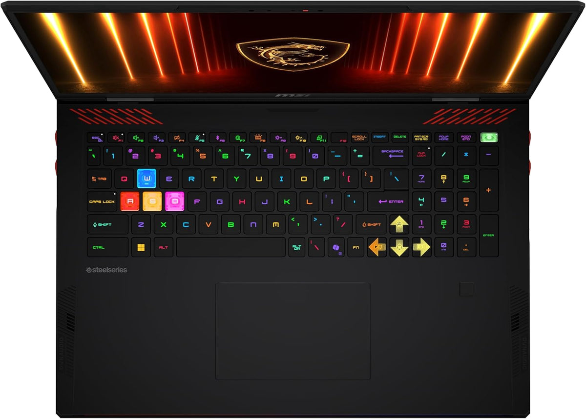 MSI Raider 18 HX AI A2XWJG-445CA 18" QHD+ 240Hz Gaming Laptop, Intel Core U9-285HX, RTX 5090, 64GB (32GB*2) DDR5 6400MHz Memory, 2TB Gen 5x4 NVMe PCIe SSD, Windows 11 Home