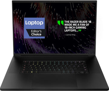 Razer Blade 18 Gaming Laptop NVIDIA GeForce RTX 4090-13th Gen Intel 24-Core i9 HX CPU - 18" QHD+ 240Hz - 32GB RAM - 2TB SSD - CNC Aluminum - Compact GaN Charger - Windows 11 - Chroma RGB